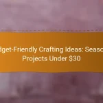 Budget-Friendly Crafting Ideas: Seasonal Projects Under $30