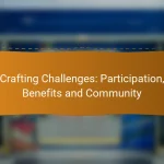 Crafting Challenges: Participation, Benefits and Community