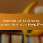 Sustainable Crafting Workspace: Organization, Materials and Energy Efficiency