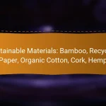 Sustainable Materials: Bamboo, Recycled Paper, Organic Cotton, Cork, Hemp